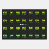 FEUILLE DE PAPIER CADEAU MODELE DE TEXTE D'IMAGE NOIRE SIMPLE ÉDITABLE MODE (Devant 3)