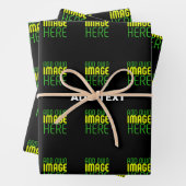 FEUILLE DE PAPIER CADEAU MODELE DE TEXTE D'IMAGE NOIRE SIMPLE ET MODIFIABLE (En situation)