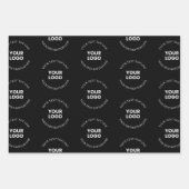 Feuille De Papier Cadeau Modèle de texte modifiable & logo facile à remplac (Devant)