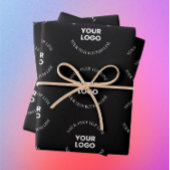Feuille De Papier Cadeau Modèle de texte modifiable & logo facile à remplac