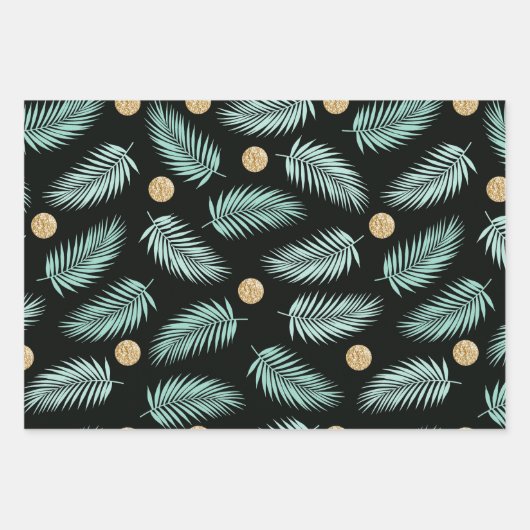 Feuille De Papier Cadeau Modèle flamant (Devant 2)