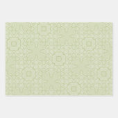 Feuille De Papier Cadeau Modèle floral (Devant 3)
