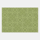 Feuille De Papier Cadeau Modèle floral (Devant 2)