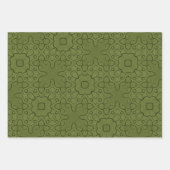 Feuille De Papier Cadeau Modèle floral (Devant)