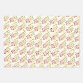 Feuille De Papier Cadeau Modèle floral folklorique ukrainien. Ukraine (Devant 3)