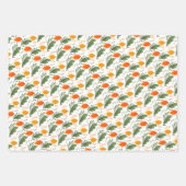 Feuille De Papier Cadeau Modèle floral folklorique ukrainien. Ukraine (Devant 3)