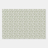 Feuille De Papier Cadeau Modèle floral moderne (Devant 3)