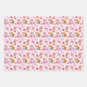 Feuille De Papier Cadeau Modèle Joyeuse Saint-Valentin Corgi (Devant)