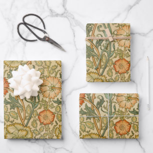 Feuille De Papier Cadeau Modèle Rose et Rose vintage de William Morris