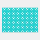 Feuille De Papier Cadeau Modèle turquoise (Devant)