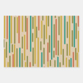 Feuille De Papier Cadeau Modèles Rétro Groove (Devant 3)