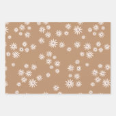 Feuille De Papier Cadeau Modern Beige Christmas Wrapping Paper (Devant 3)
