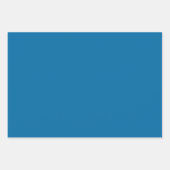 Feuille De Papier Cadeau Modern Blue Zigzag Striped Gift Christmas (Devant 2)