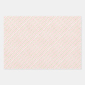 Feuille De Papier Cadeau Modern Elegant Pink Gold Zig Zag Chevron (Devant 3)