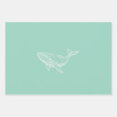 Feuille De Papier Cadeau Modern Geometric Whale Wrapping Paper (Devant 3)