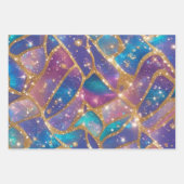 Feuille De Papier Cadeau Modern glitter opal  (Devant 3)