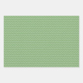 Feuille De Papier Cadeau Modern Green, Pink, Blue Stripes, Green Checkered (Devant 2)