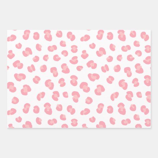 Feuille De Papier Cadeau Modern Leopard Print Pattern (Devant 2)
