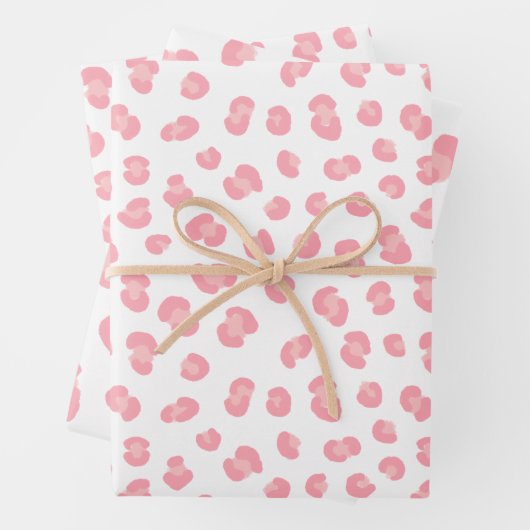 Feuille De Papier Cadeau Modern Leopard Print Pattern (En situation)