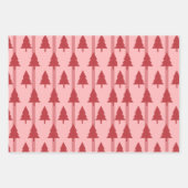 Feuille De Papier Cadeau Modern Pink Christmas Wrapping Paper (Devant)