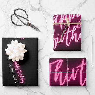 Feuille De Papier Cadeau Modern Talk 30 To Me 30e fête d'anniversaire Perso