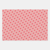 Feuille De Papier Cadeau Modern Urban Red Hearts Pattern (Devant 2)
