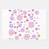 Feuille De Papier Cadeau Modern Wrapping Paper Flat Sheet Set of 3 (Devant 2)