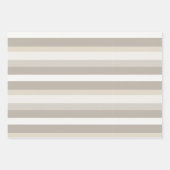 Feuille De Papier Cadeau Moderna Linear | Ensemble Alabaster & Bone (Devant 3)