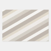 Feuille De Papier Cadeau Moderna Linear | Ensemble Alabaster & Bone (Devant 2)
