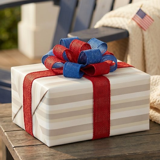 Feuille De Papier Cadeau Moderna Linear | Ensemble Alabaster & Bone