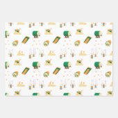 Feuille De Papier Cadeau Moderne Cute Ramadan Aïd Moubarak (Devant)
