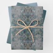 Feuille De Papier Cadeau Moderne D'Un Art Abstrait Semblable Dans Une Humeu (En situation)