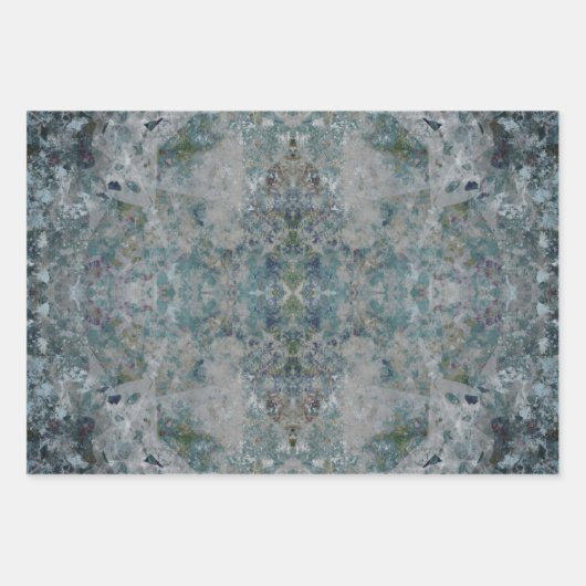 Feuille De Papier Cadeau Moderne D'Un Art Abstrait Semblable Dans Une Humeu (Devant)