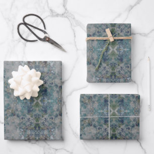 Feuille De Papier Cadeau Moderne D'Un Art Abstrait Semblable Dans Une Humeu