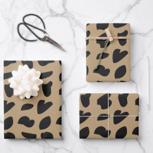 Feuille De Papier Cadeau Moderne élégant Motif Leopard tendance