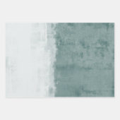 Feuille De Papier Cadeau Moderne Elegant Rustique Abstrait et rayé (Devant)
