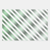 Feuille De Papier Cadeau Moderne Elégant Rustique Abstrait rayé (Devant 2)