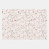 Feuille De Papier Cadeau Moderne et élégant Aquarelle Motif botanique (Devant)