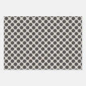 Feuille De Papier Cadeau Moderne Motif à roues Mocha Brown Taupe (Devant 2)