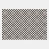 Feuille De Papier Cadeau Moderne Motif à roues Mocha Brown Taupe (Devant)