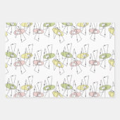 Feuille De Papier Cadeau Moderne Rétro Du Milieu Du Siècle N'Importe Quelle (Devant)