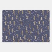 Feuille De Papier Cadeau Moderne Rose Or Blanc Marine Girl (Devant 2)