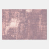 Feuille De Papier Cadeau Moderne shabby rayé rustique abstrait (Devant 3)