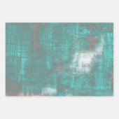 Feuille De Papier Cadeau Moderne shabby rayé rustique abstrait (Devant)