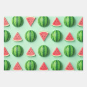 Feuille De Papier Cadeau Moderne tendance Motif de pastèque mignonne (Devant 2)