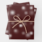 Feuille De Papier Cadeau Modeste blanc Jouer Random points de fond (En situation)