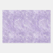 Feuille De Papier Cadeau Moire de soie Petit Motif en Lavande Lilac (Devant 3)
