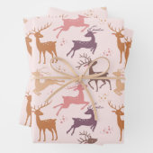 Feuille De Papier Cadeau Moments majestueux : Enchanter le cerf et la faune (En situation)