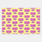 Feuille De Papier Cadeau Mon Petit Macaron Texte Super rétro (Devant 3)