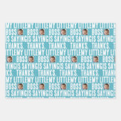 Feuille De Papier Cadeau Mon petit patron | message Merci (Devant 2)